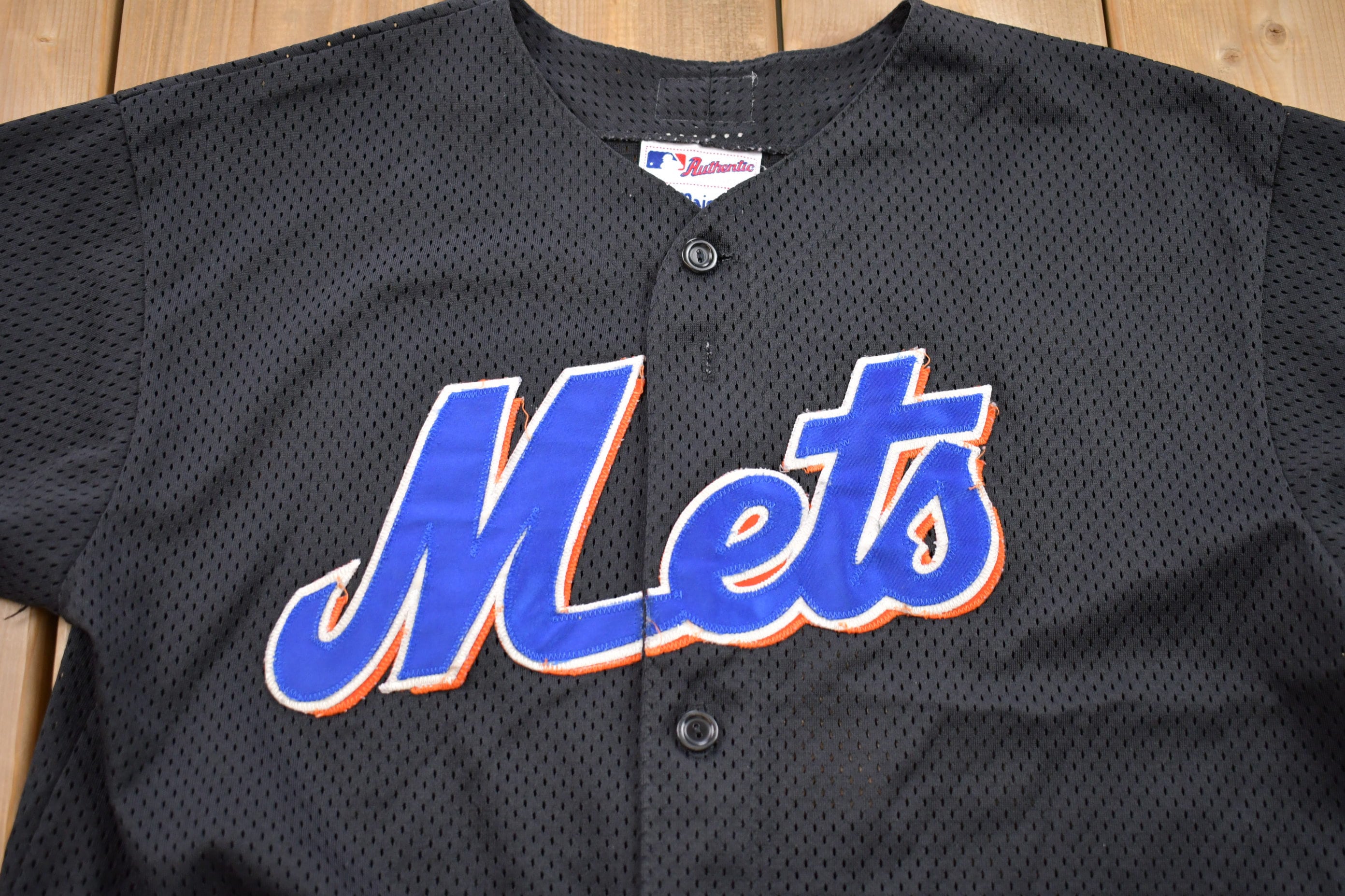 1990s Vintage Majestic New York Mets MLB Jersey / Made in USA / 90s Jersey / Sportswear / Fan Gear / Athletic Pullover