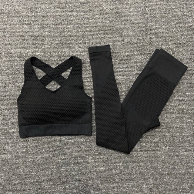 2/3PCS Seamless Women gym Yoga Set Workout Sportswear