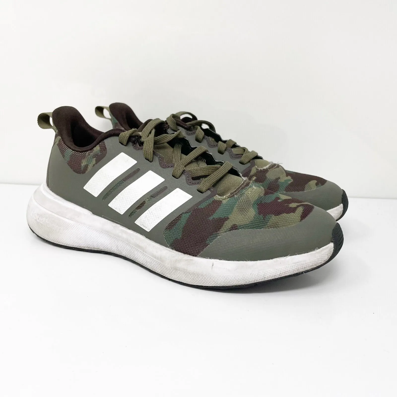 Adidas Boys Fortarun 2.0 IE1972 Green Running Shoes Sneakers Size 5