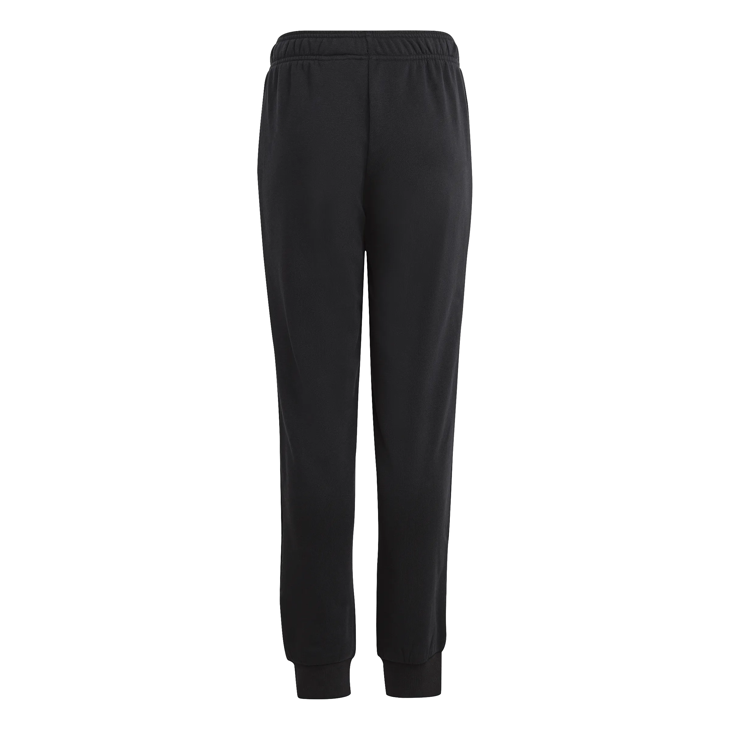 ADIDAS JUNIOR ESSENTIALS REGULAR FIT BIG LOGO COTTON BLACK TRACKPANTS