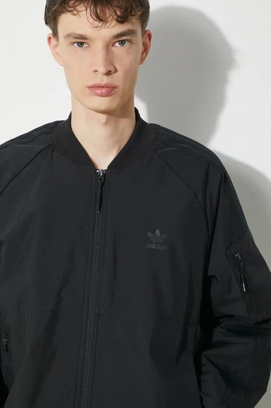 adidas Originals bomber jacket men’s black color IS5385