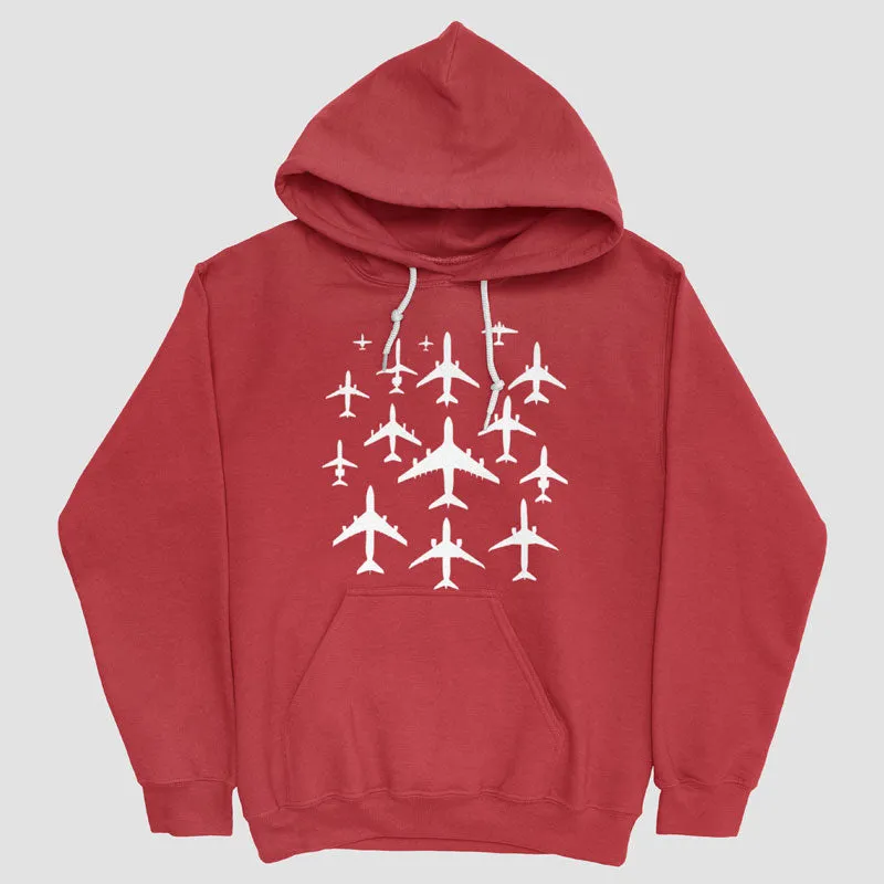 Airplane Silhouettes - Pullover Hoody