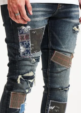 Ares Patchwork Denim (Indigo Wash) /C1