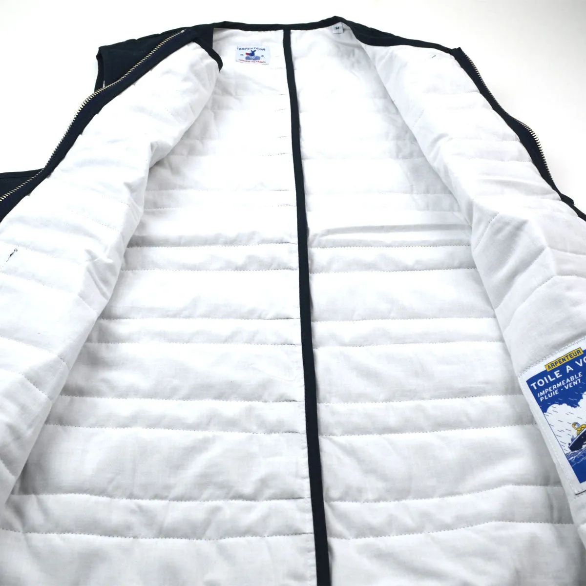 Arpenteur - Thermo V. Sail Gabardine Vest - Navy