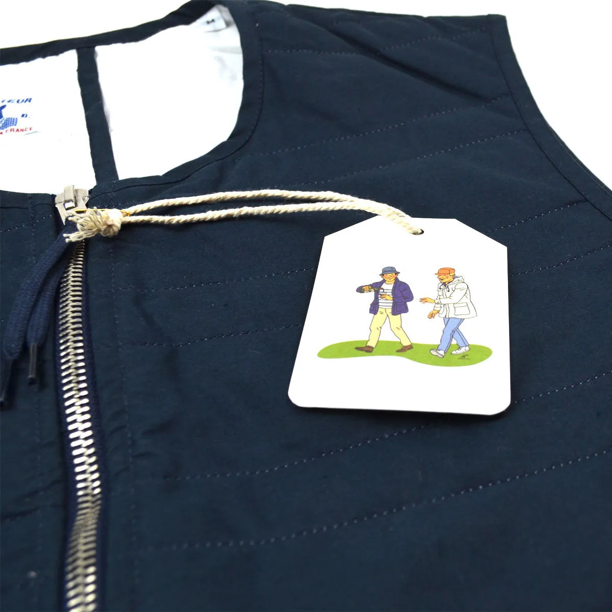 Arpenteur - Thermo V. Sail Gabardine Vest - Navy