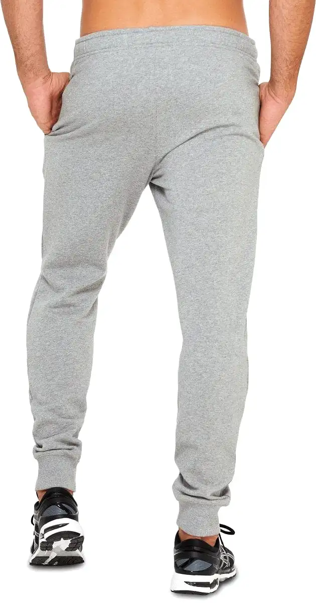 ASICS MEN'S FLEECE CUFF GREY HEATHER TRACKPANTS