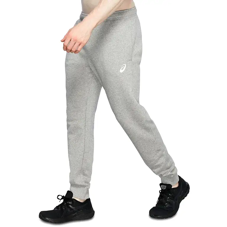 ASICS MEN'S FLEECE CUFF GREY HEATHER TRACKPANTS