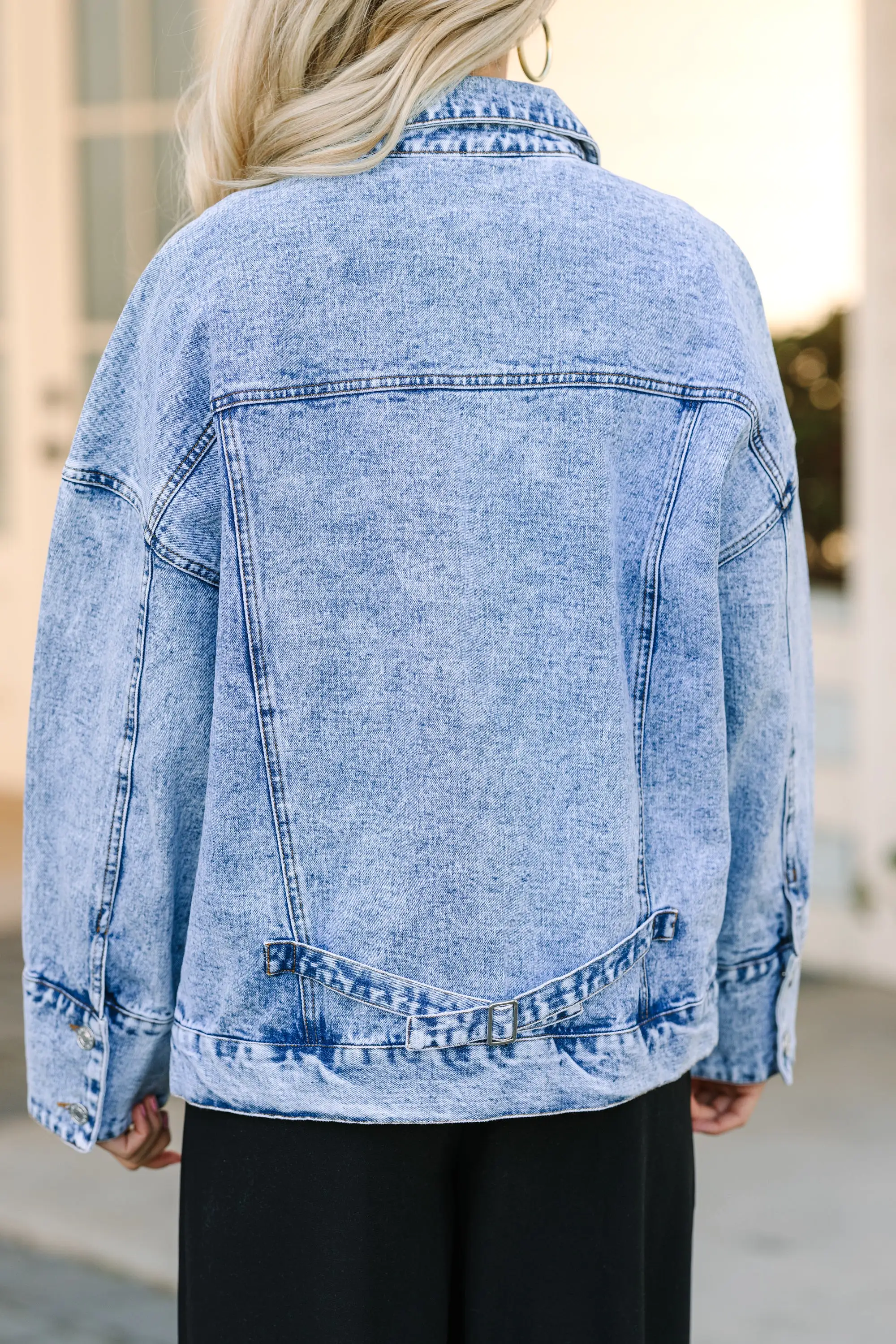 Back To You Medium Wash Denim Jacket