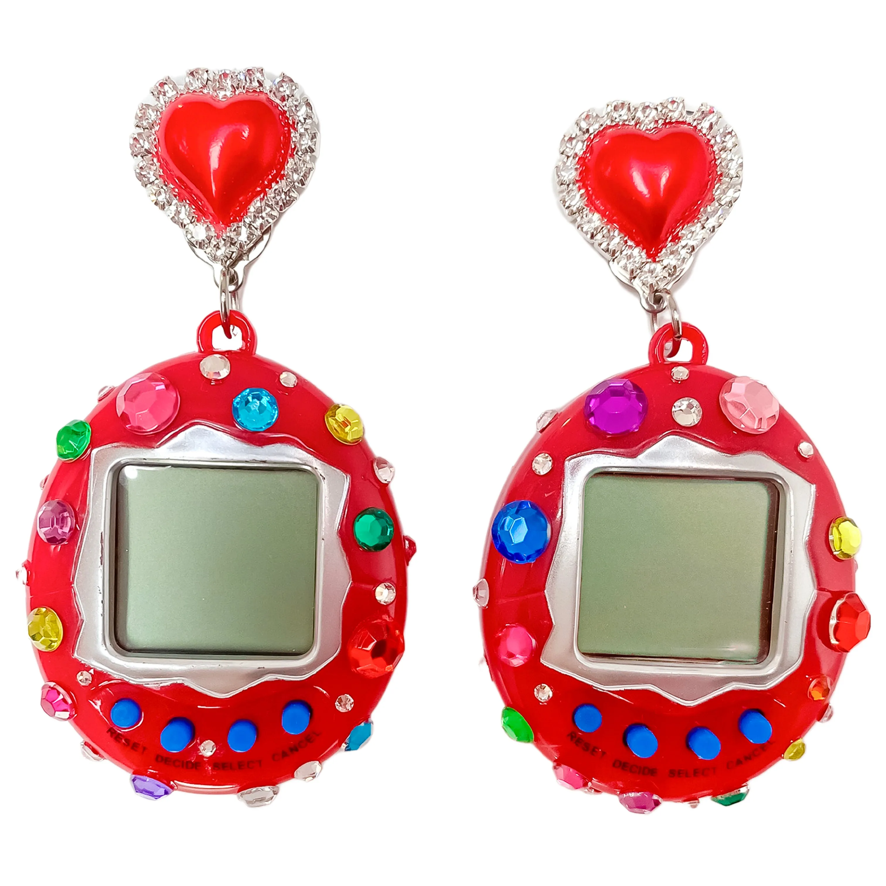 Bedazzled Digital Pet Earrings