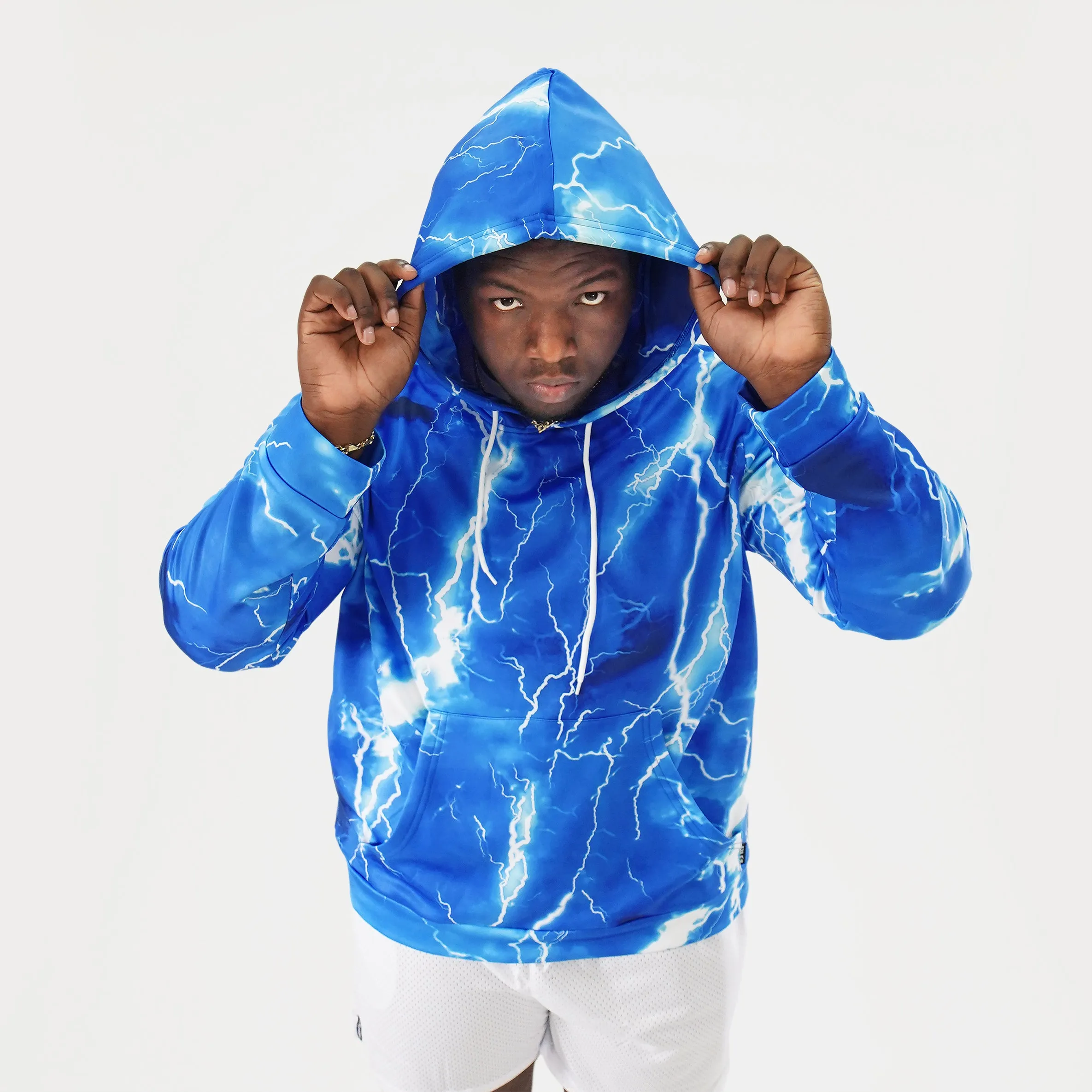 Blue Lightning Hoodie - Big