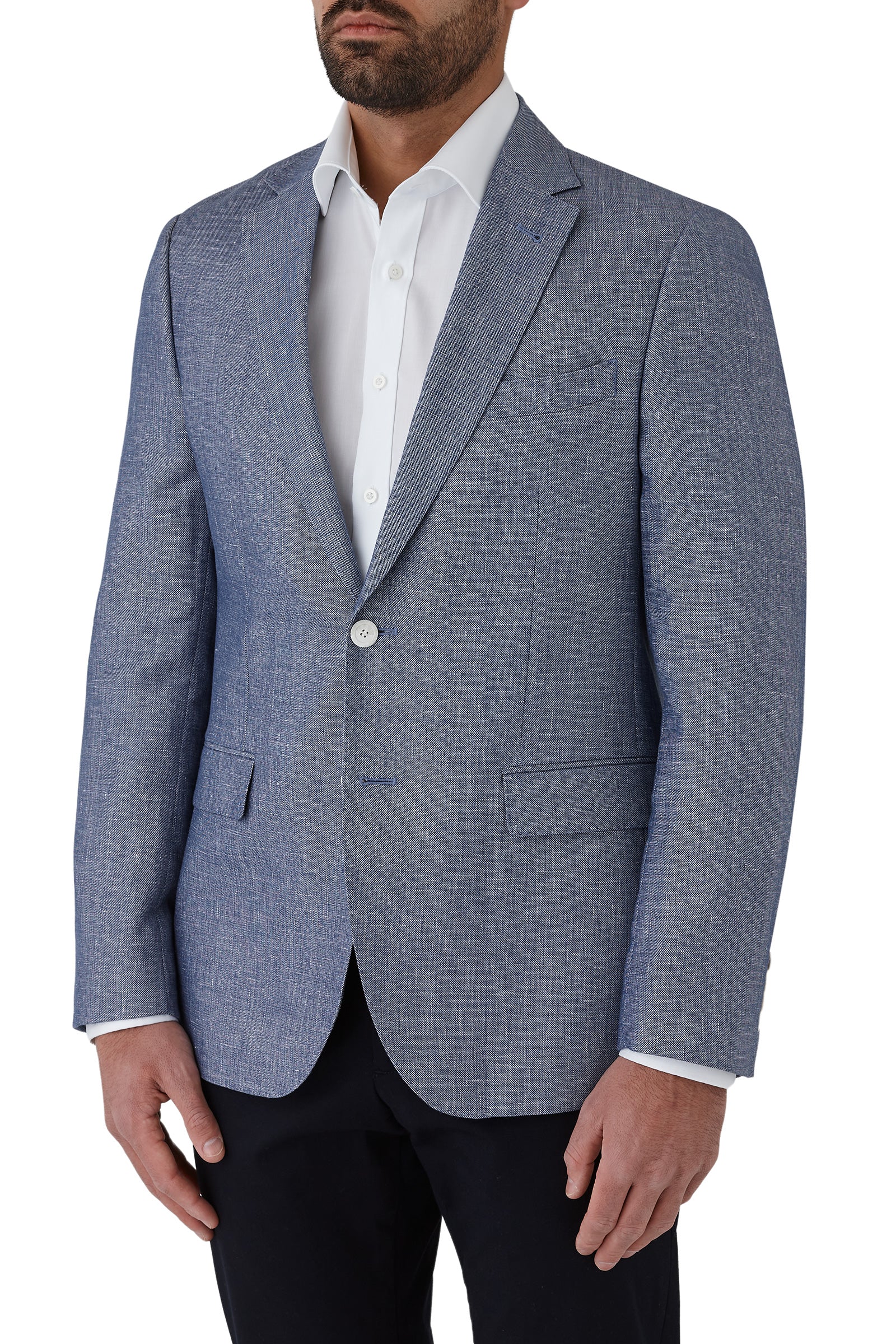 Cambridge - Hawthorn Jacket - Blue/Cream