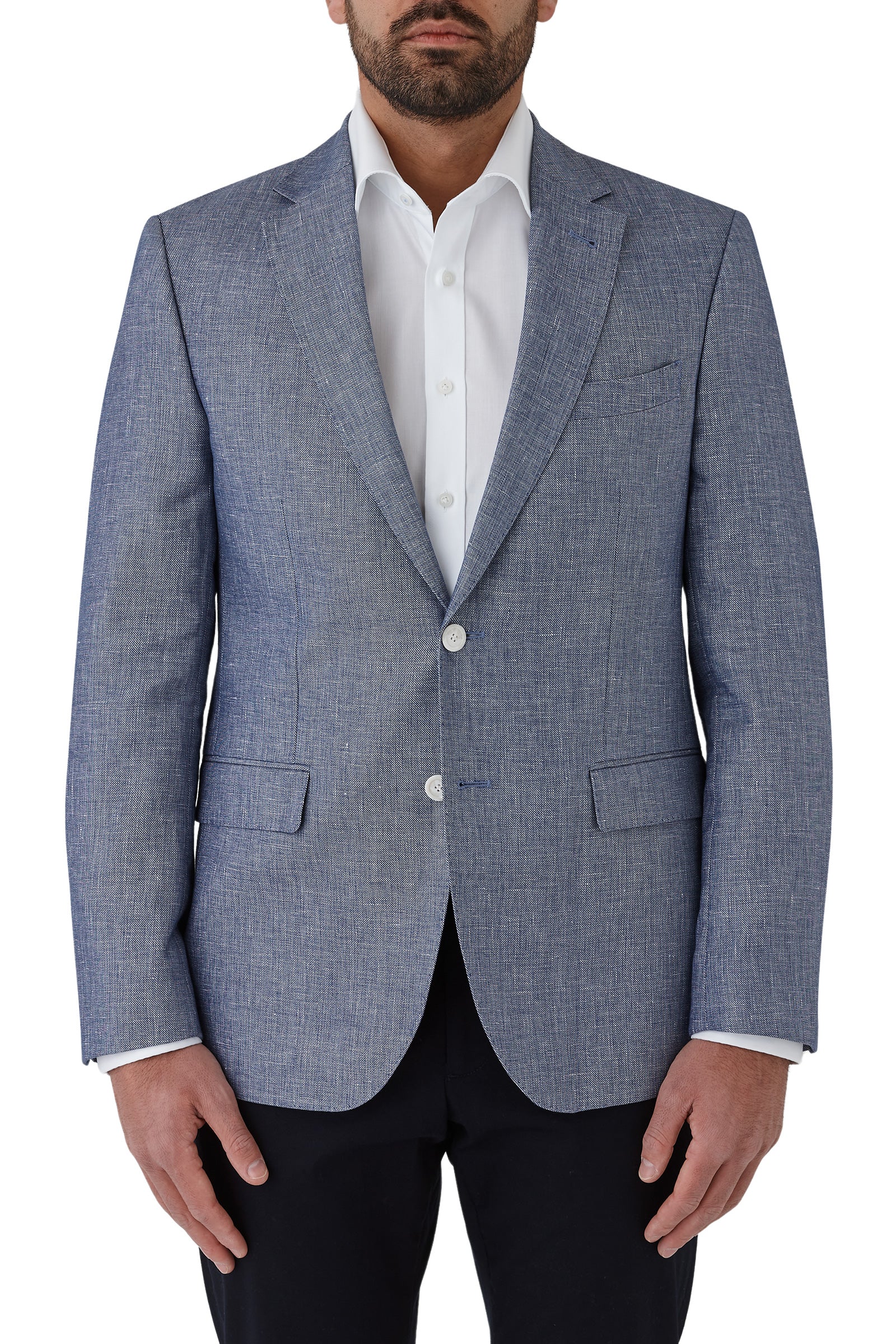 Cambridge - Hawthorn Jacket - Blue/Cream