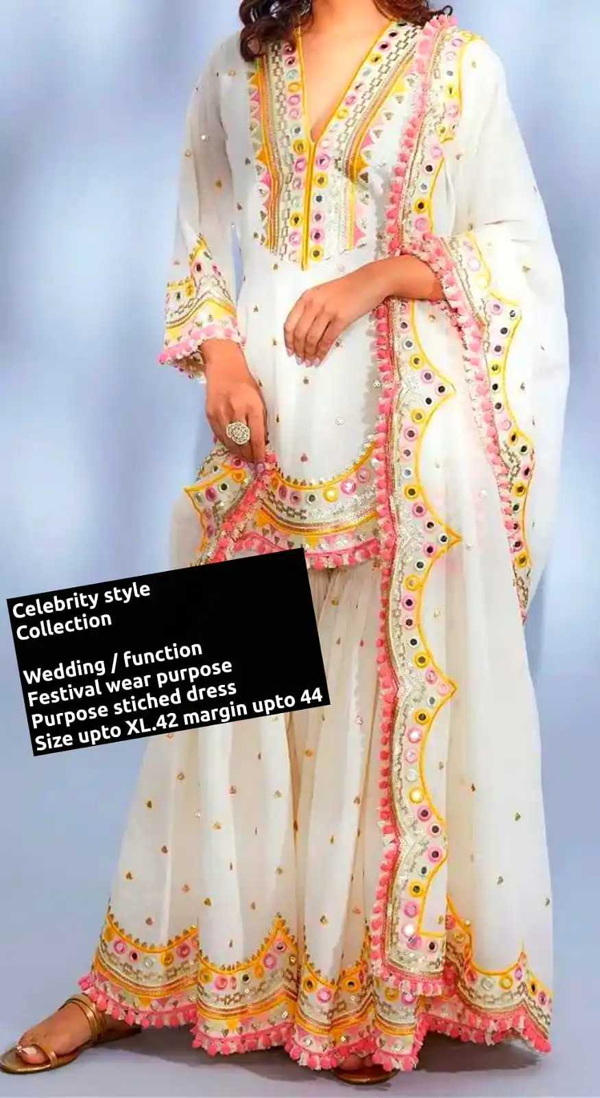 Celebrity Style Georgette Dress for women -FOF001CD