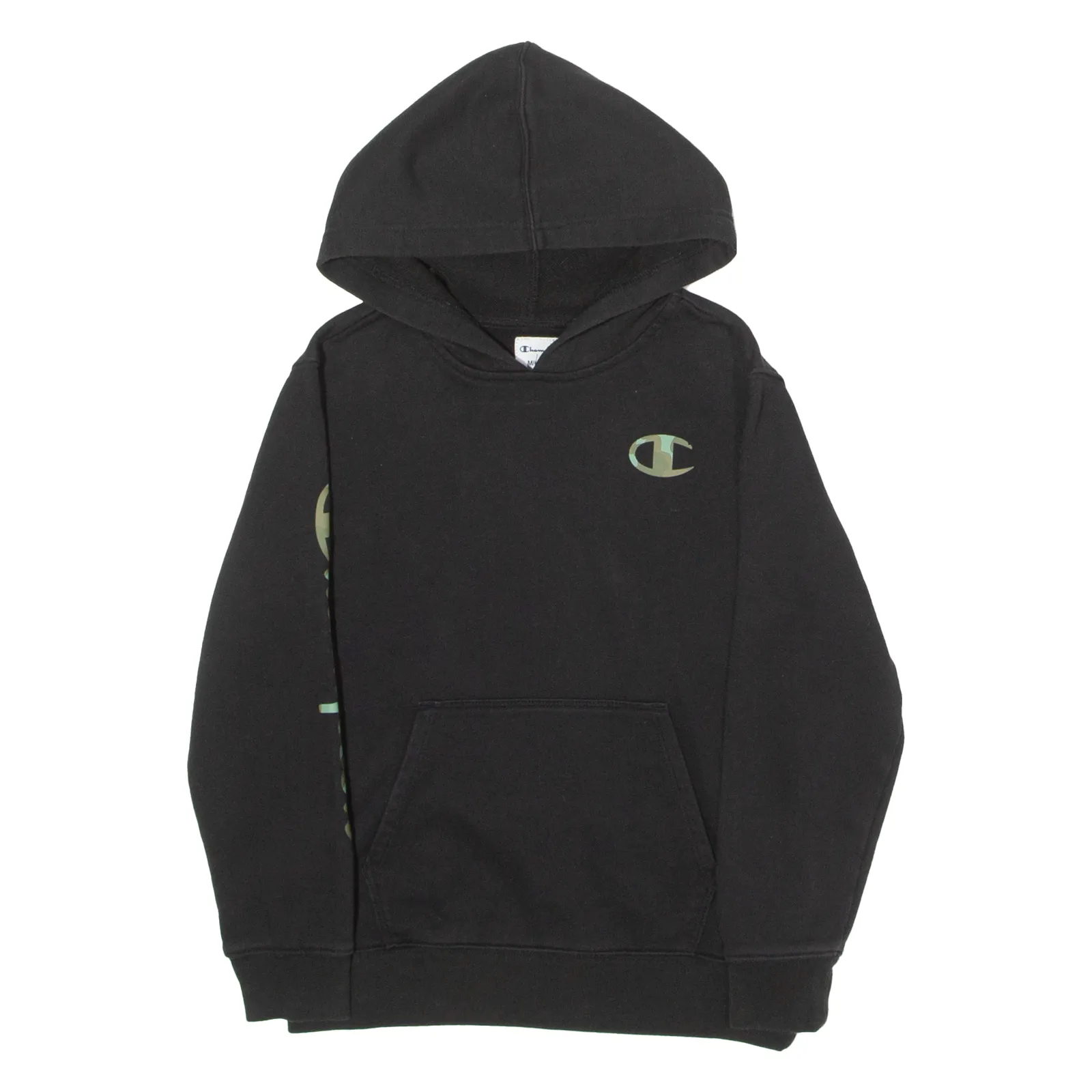 CHAMPION Boys Black Hoodie M