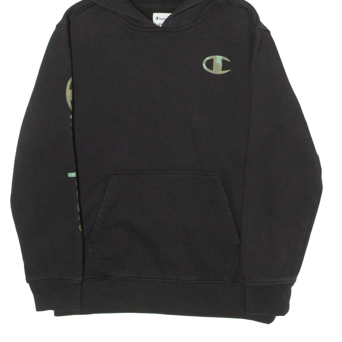 CHAMPION Boys Black Hoodie M