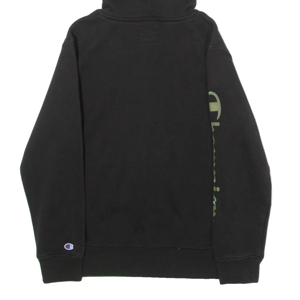 CHAMPION Boys Black Hoodie M