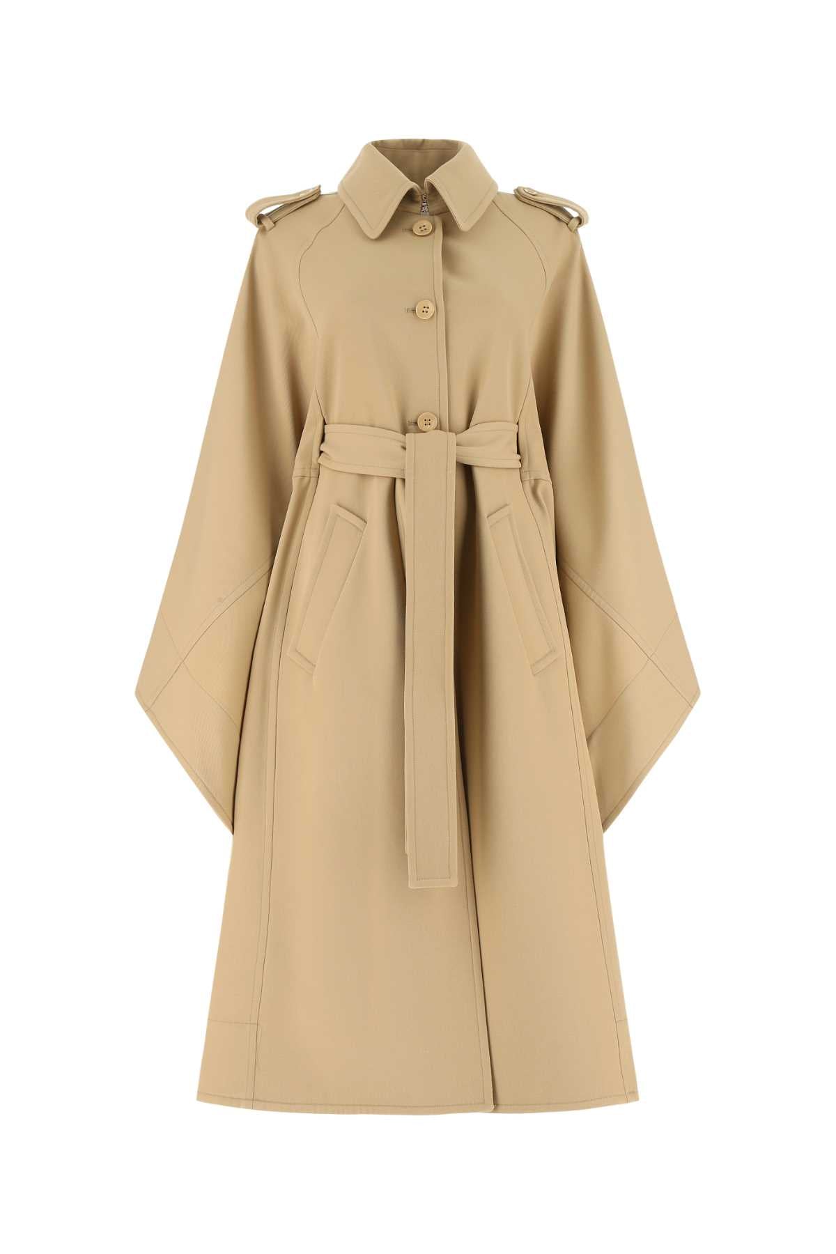 Chloé Tie-Waisted Single-Breasted Coat