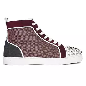 CHRISTIAN LOUBOUTIN Lou Spikes Orlato Sneakers Whiskey Sliver