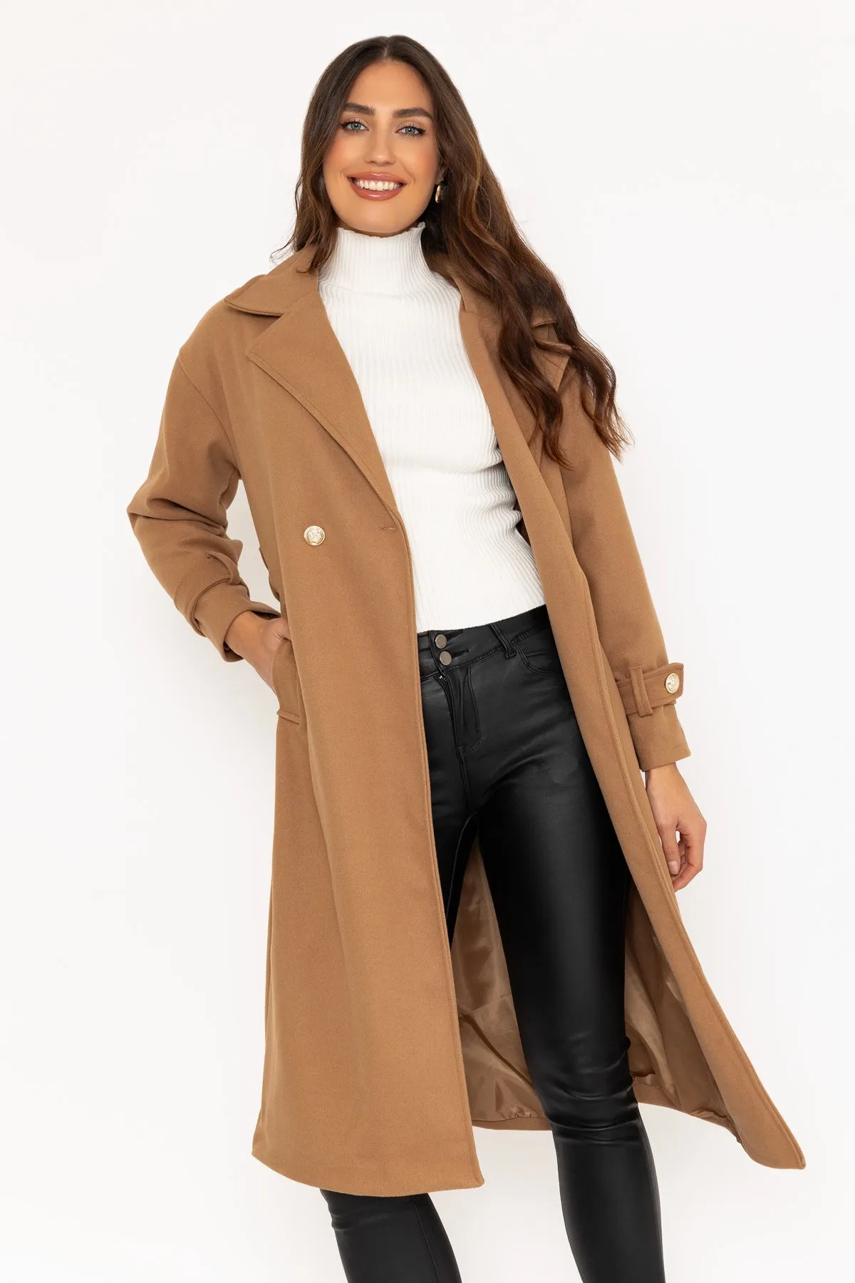 Classic Camel Brown Coat