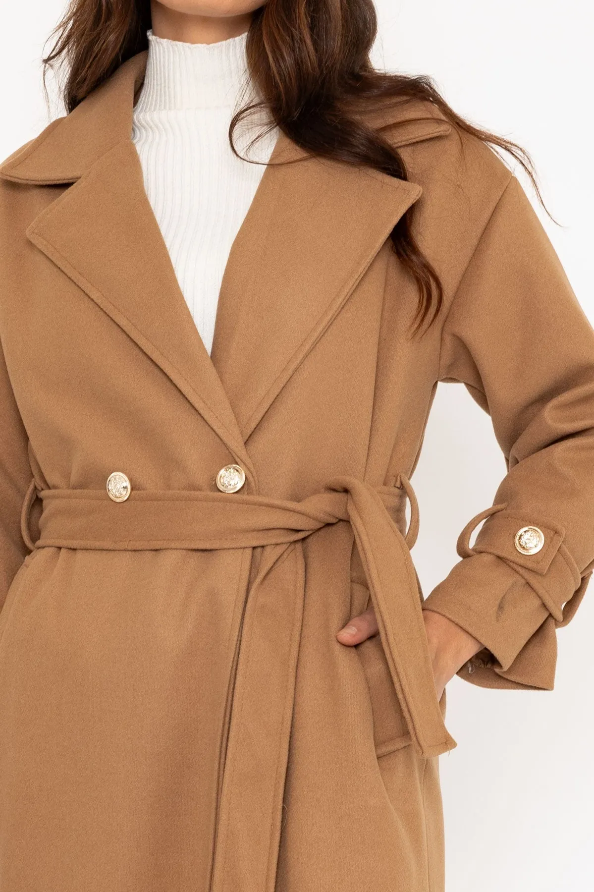 Classic Camel Brown Coat