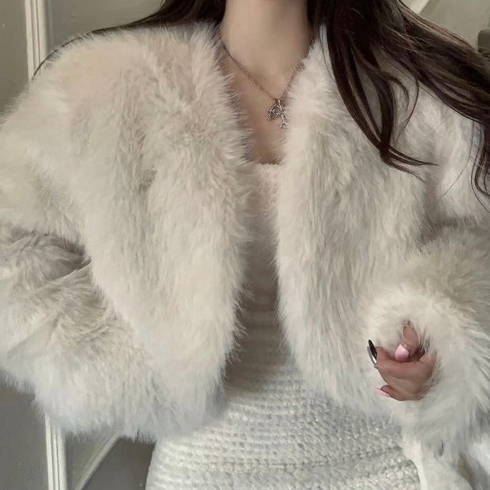 CLAYA FAUX FUR COAT