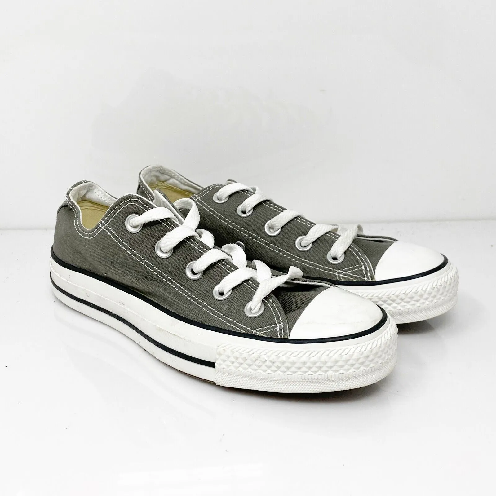 Convers Womens Chuck Taylor All Star 5J794 Gray Casual Shoes Sneakers Size 5.5