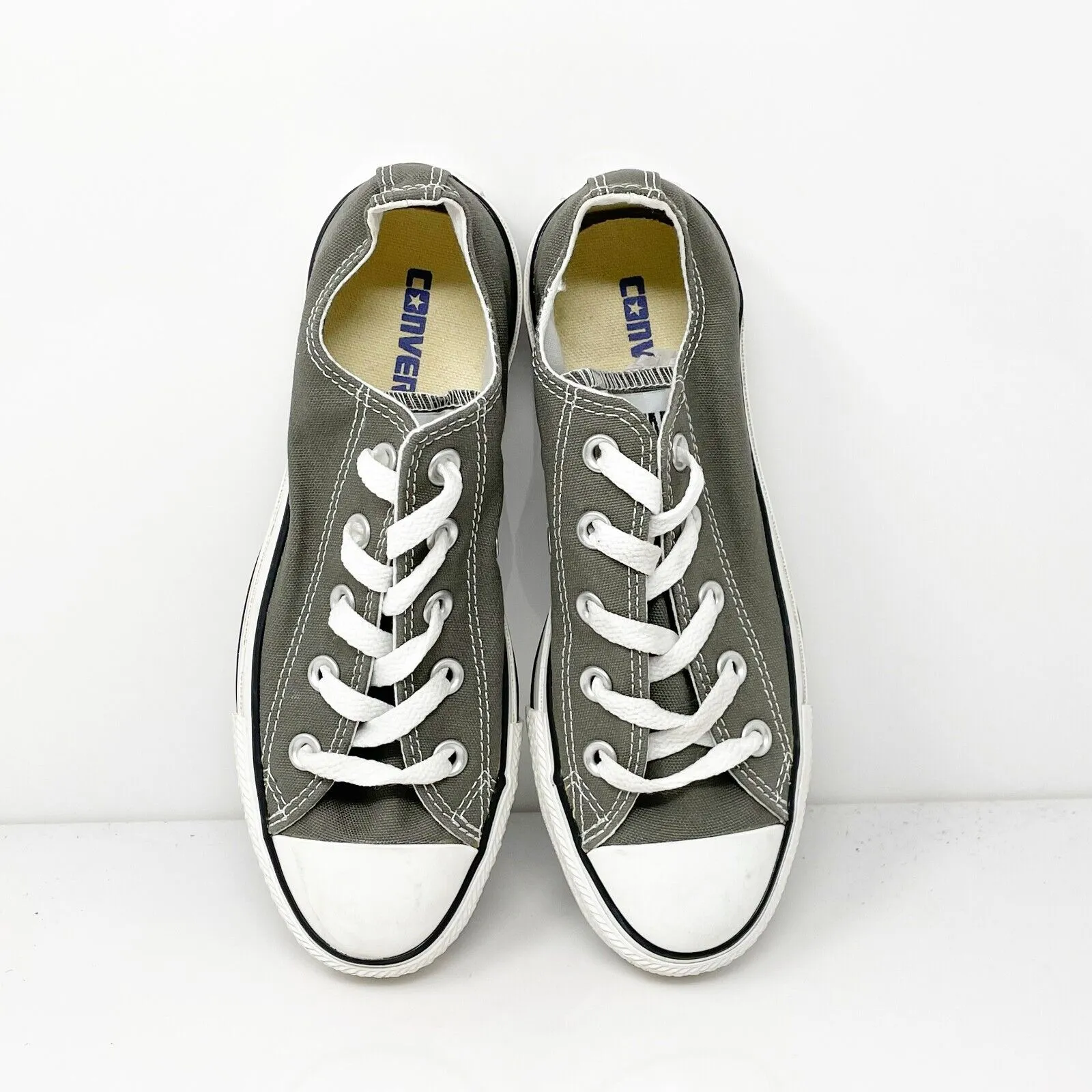 Convers Womens Chuck Taylor All Star 5J794 Gray Casual Shoes Sneakers Size 5.5