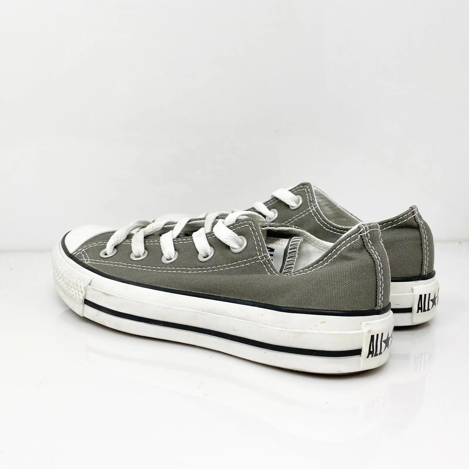 Convers Womens Chuck Taylor All Star 5J794 Gray Casual Shoes Sneakers Size 5.5