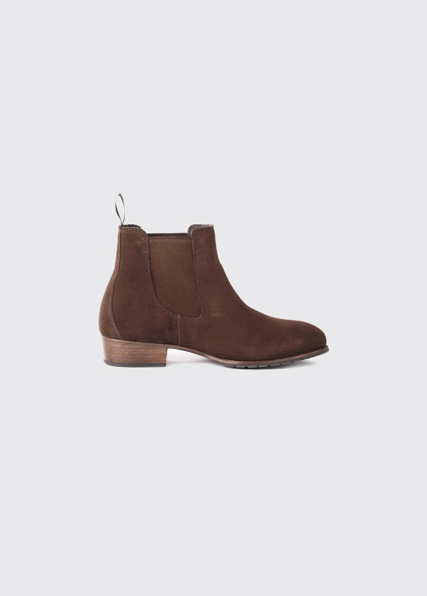 Cork Ladies Leather Soled Boot - Cigar