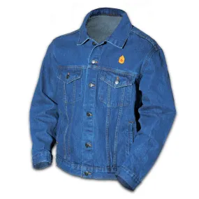 Customized Embossed Stone Washed Denim Jacket