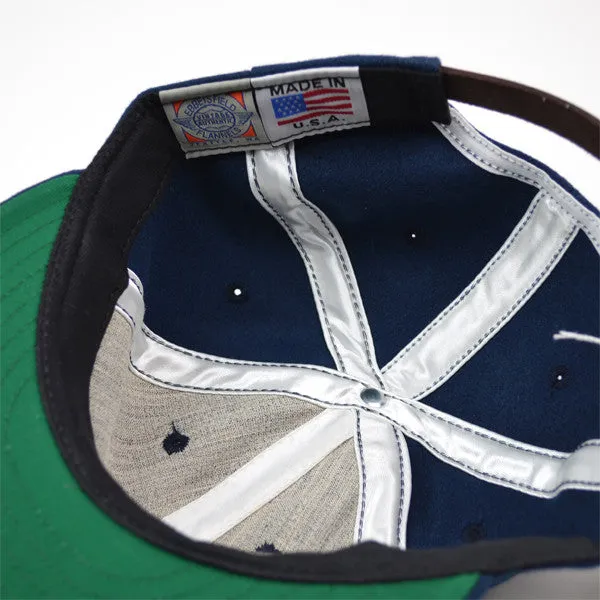 Ebbets - Homestead Greys Cap (Adjustable Wool Flannel) - Navy