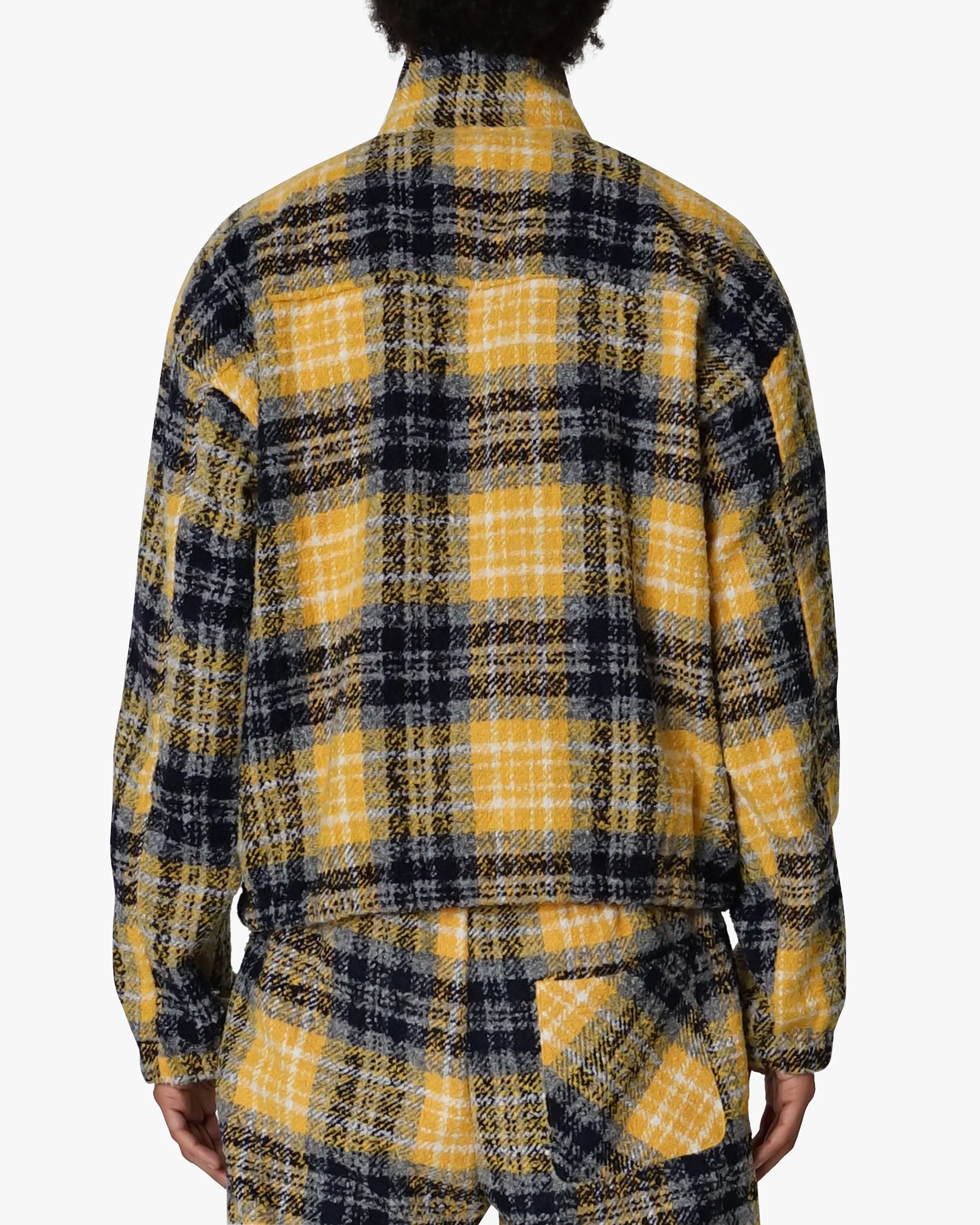 EPTM FLANNEL HALF-ZIP PULLOVER-YELLOW