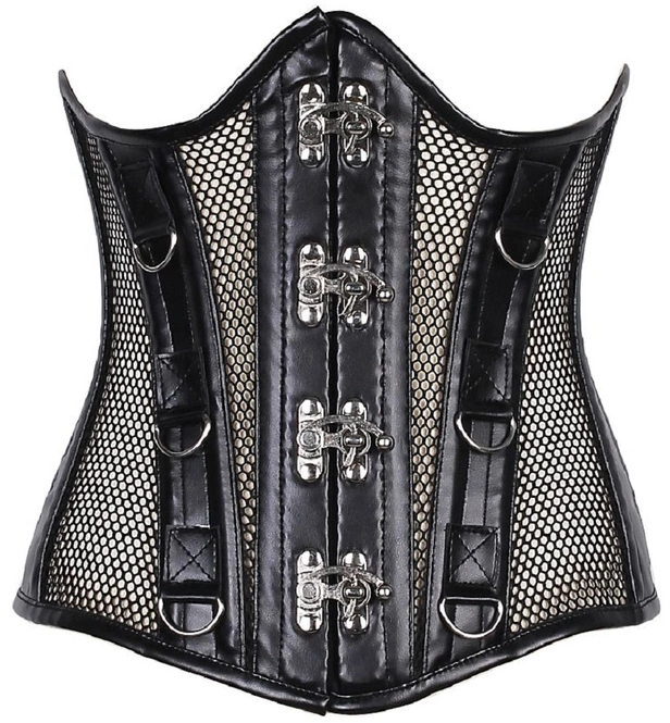 Fairycore Women's Top Drawer Steel Boned Mesh Under Bust Corset