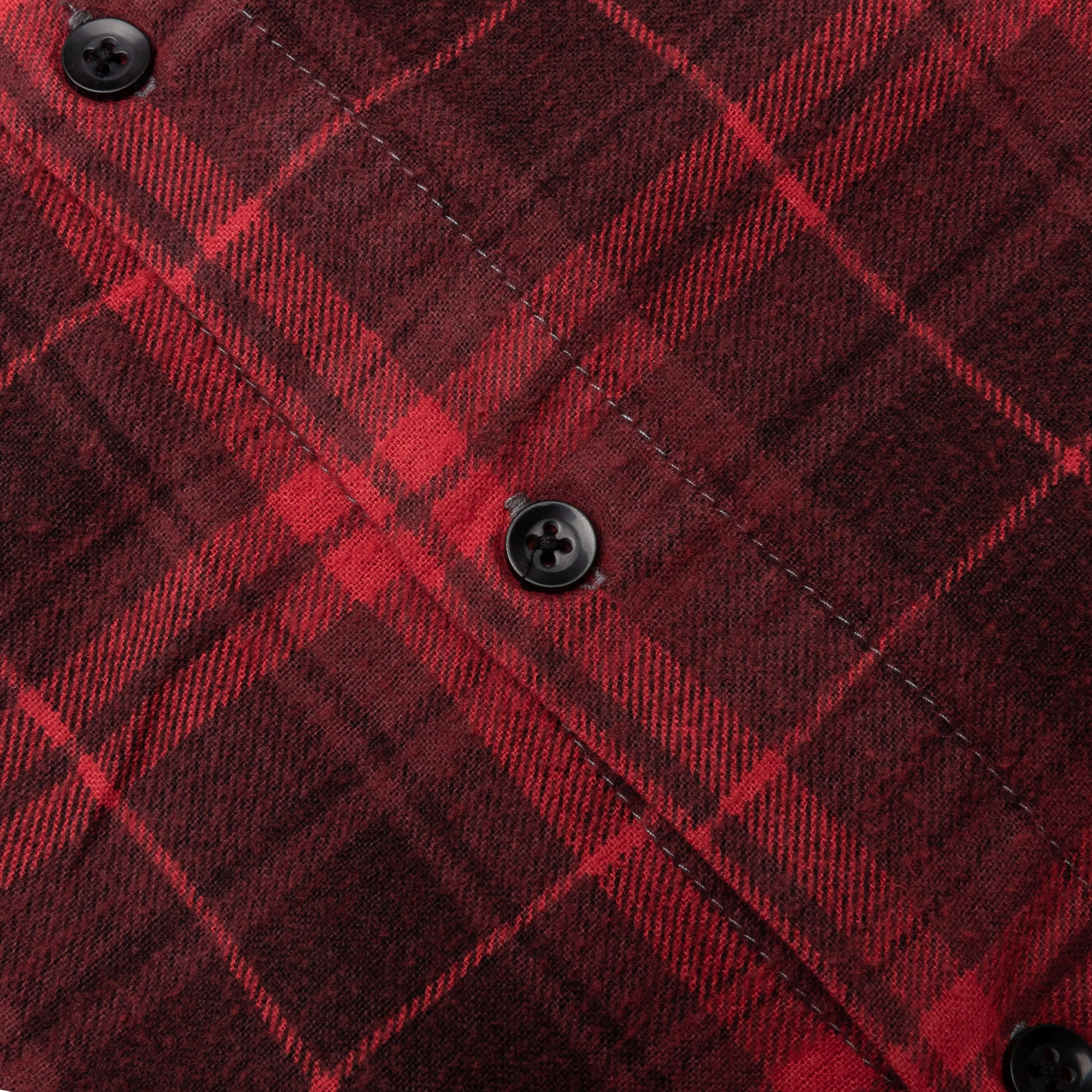 Flannel Shirt 7 Cuts Shirt Over Dye - Red