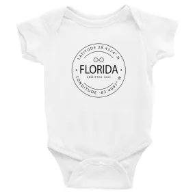 Florida - Infant Bodysuit - Latitude & Longitude