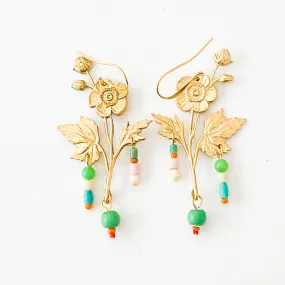 Flower Statement Earrings