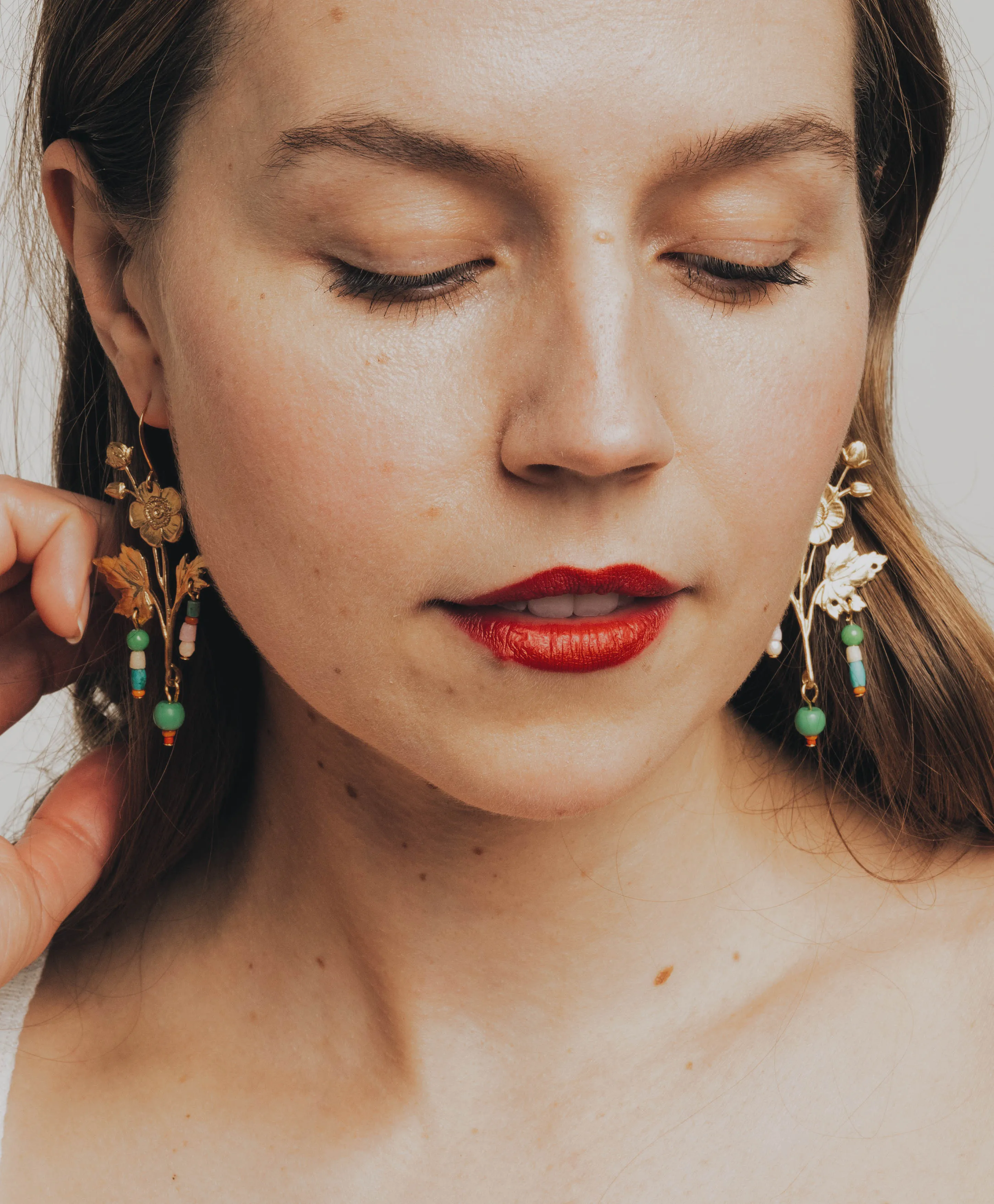 Flower Statement Earrings