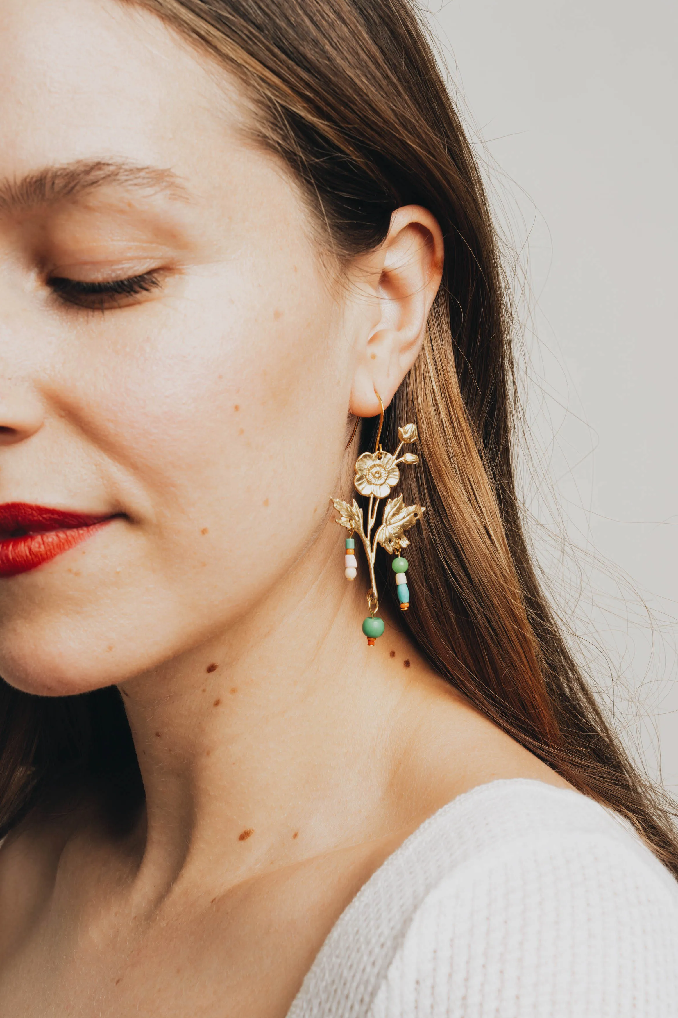 Flower Statement Earrings