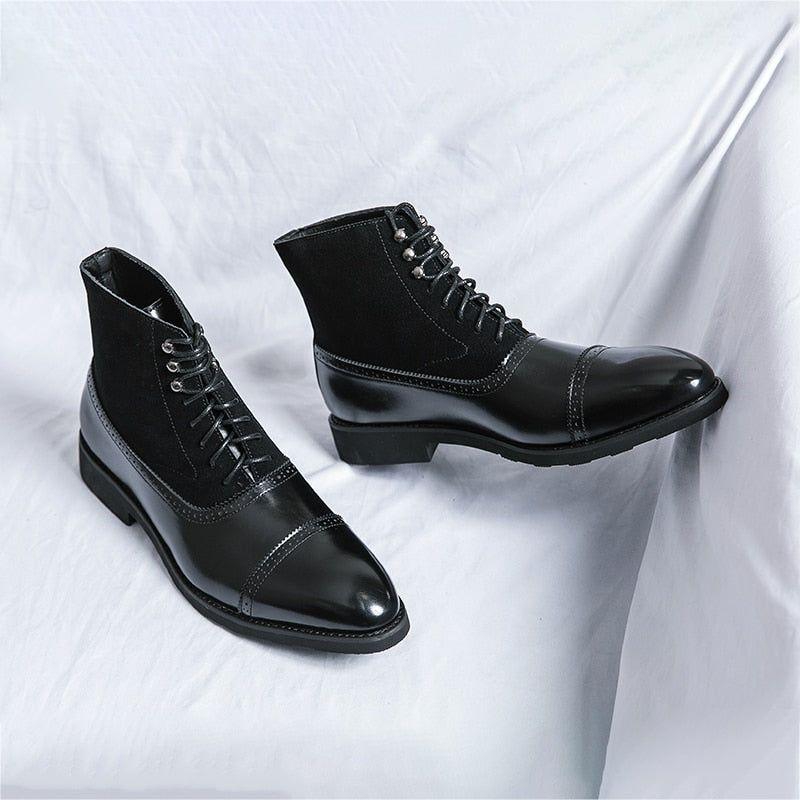 Formal Retro Ankle Boots: Luxury Men's Casual Shoes - QZ1140