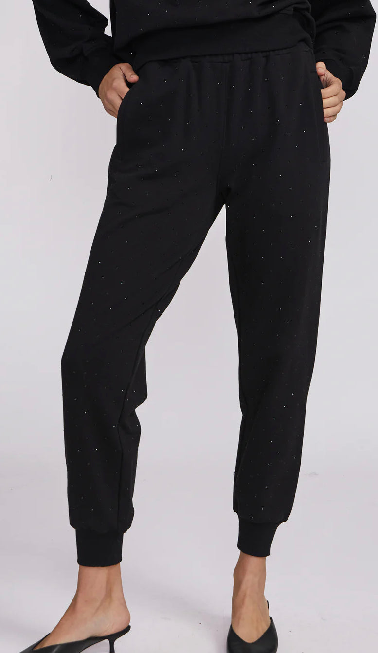 Generation Love - Ruel Crystal Sweatpants - Black/black