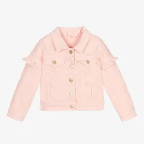 Girls Pink Denim Jacket