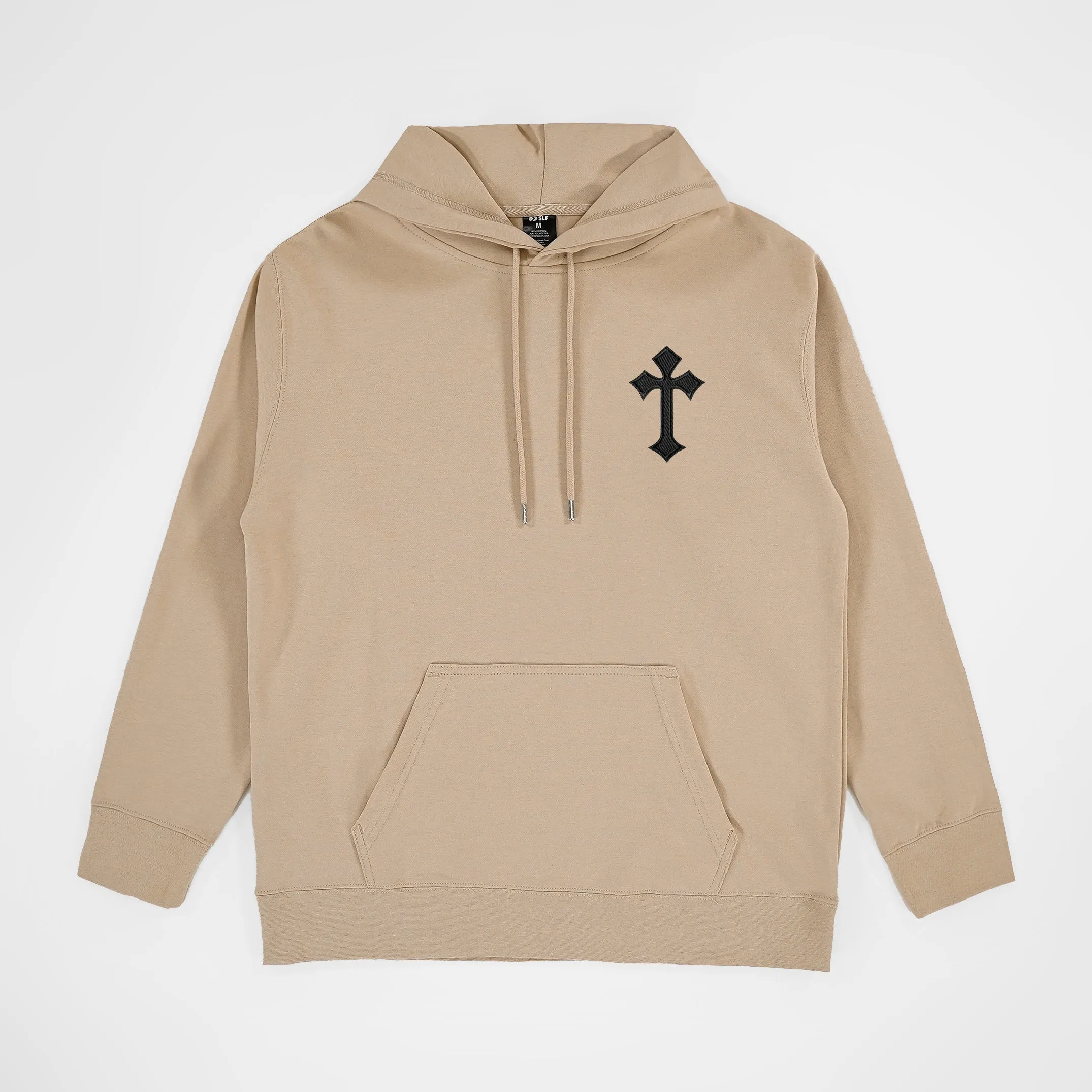 Gothic Cross Patch Hoodie