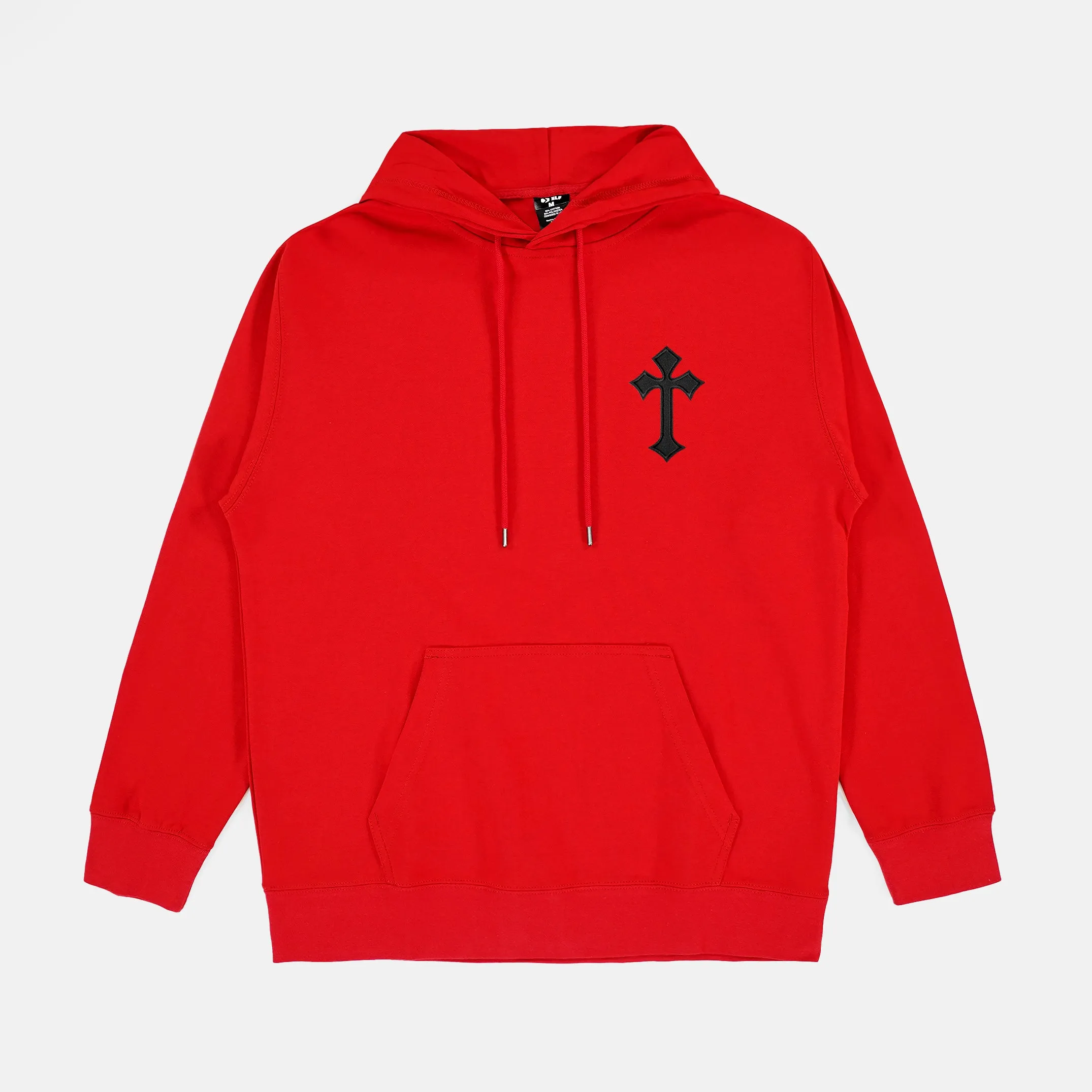 Gothic Cross Patch Hoodie