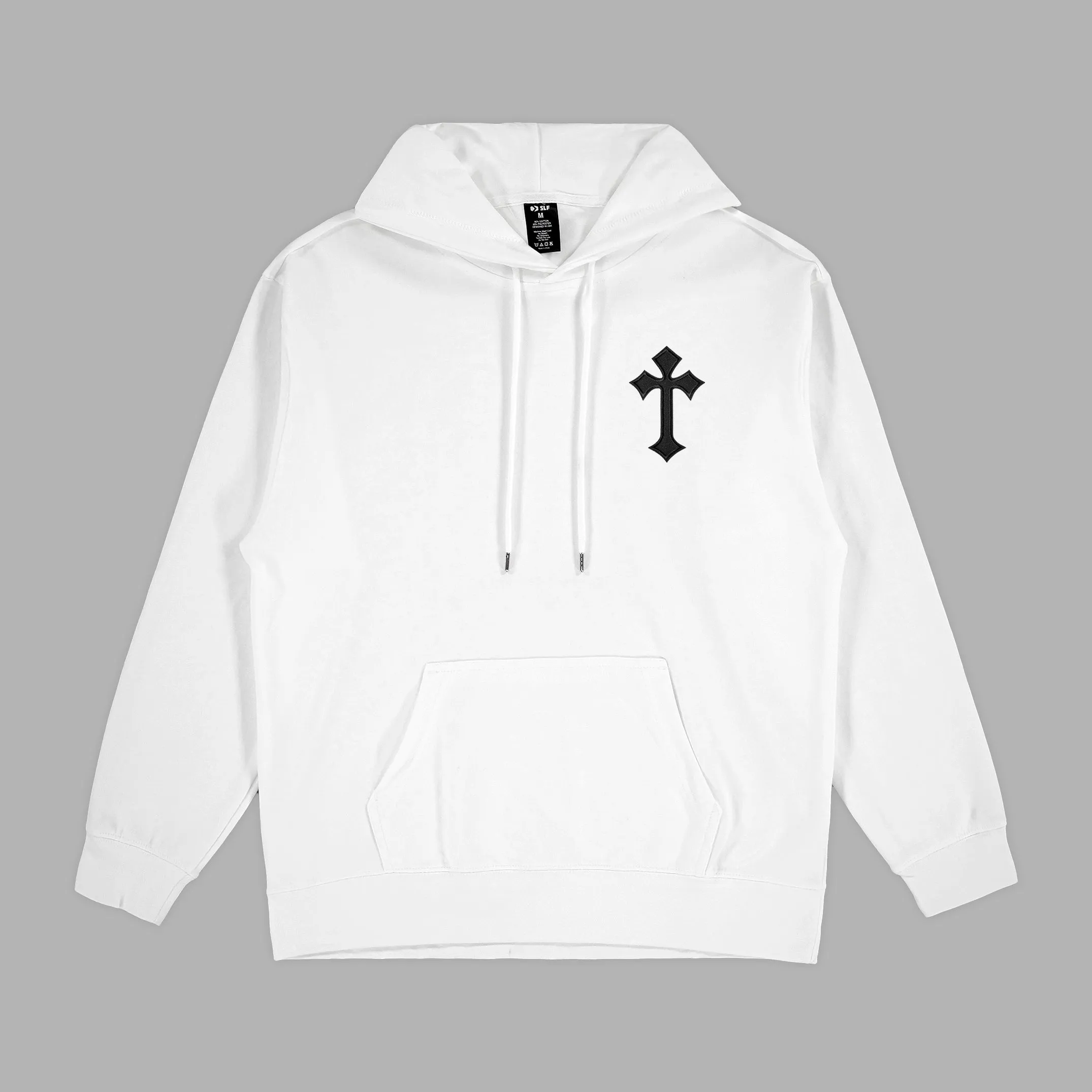 Gothic Cross Patch Hoodie