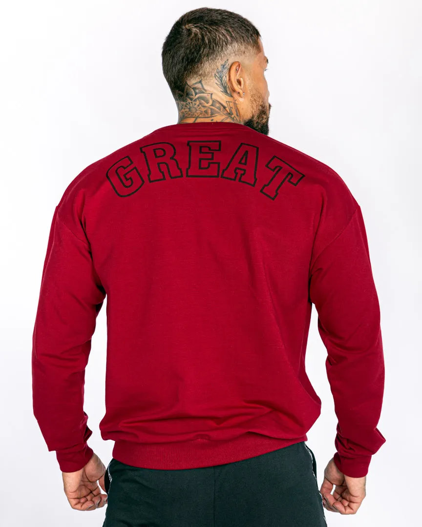 Great I Am Great Burgundy Sweater