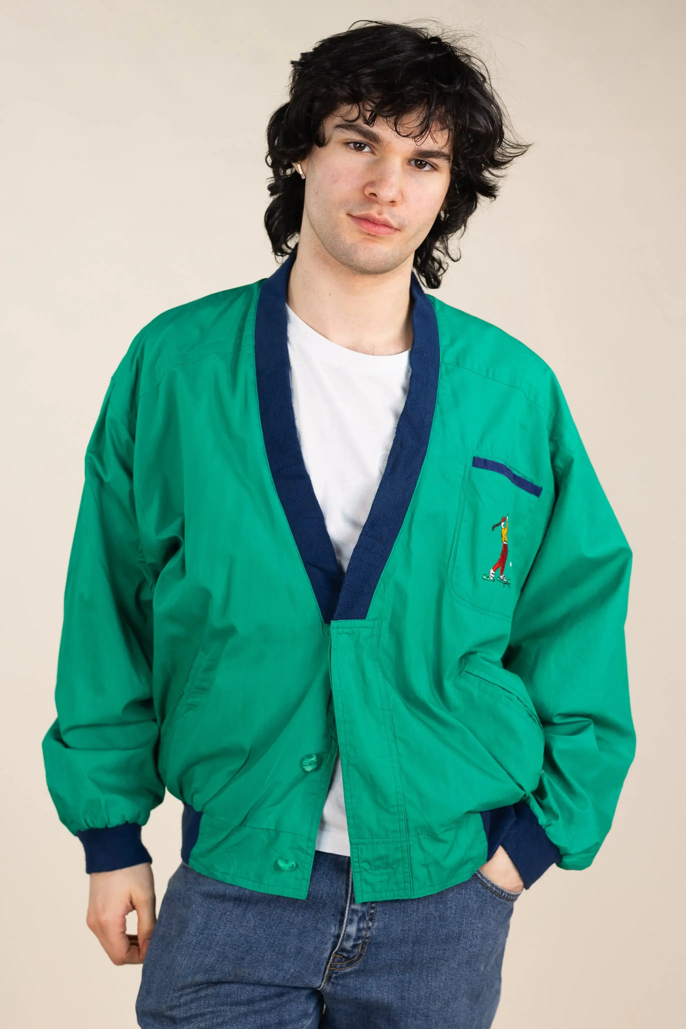 Green Bomber Jacket | ThriftTale