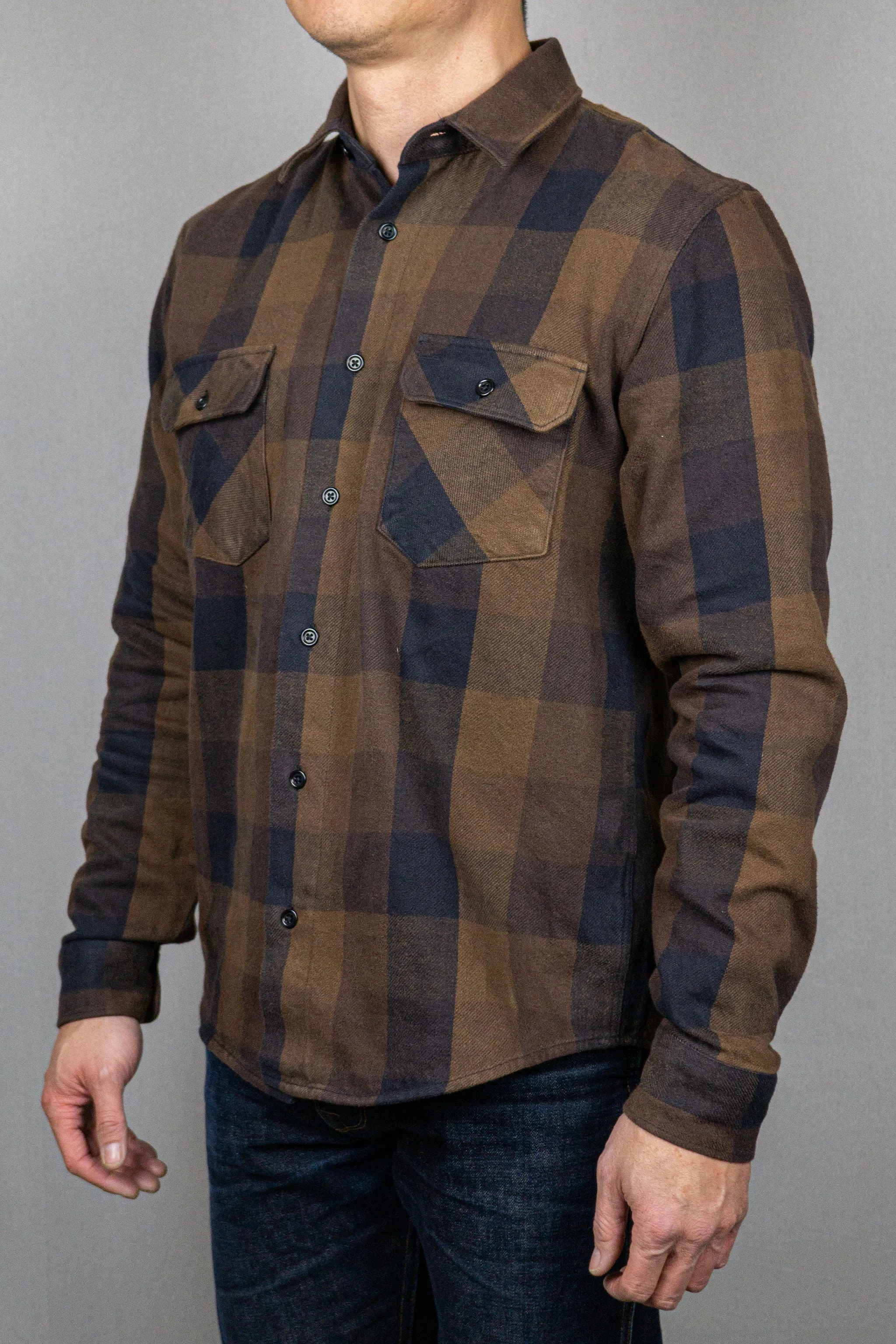 Indigofera Norris - Buffalo Check Brown Black