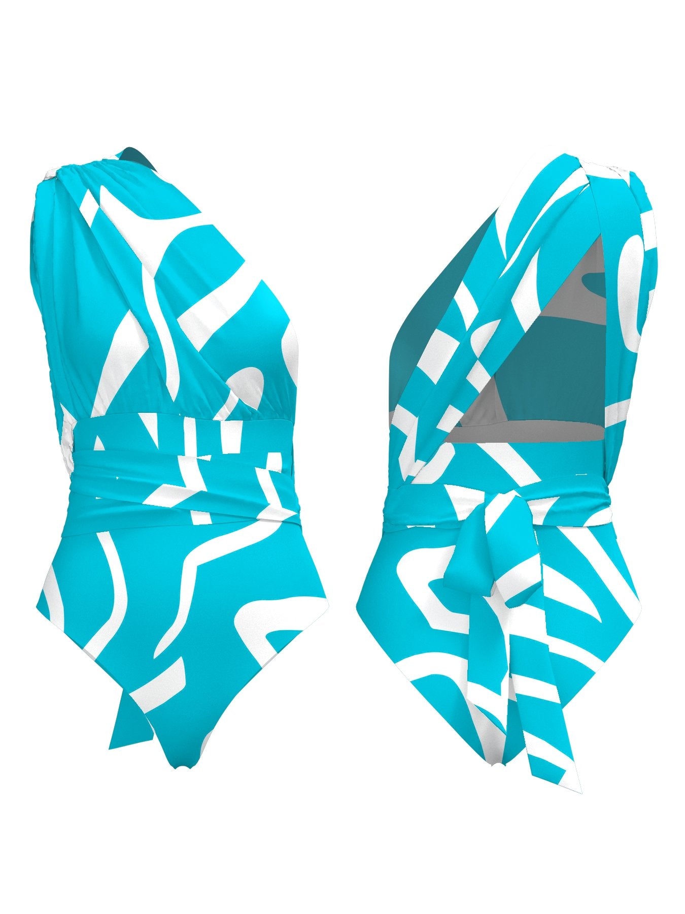 Infinity Swimsuit - Swirl Blu