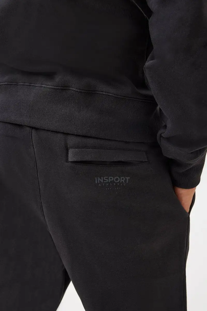 INSPORT MEN'S RALPH BLACK TRACKPANTS