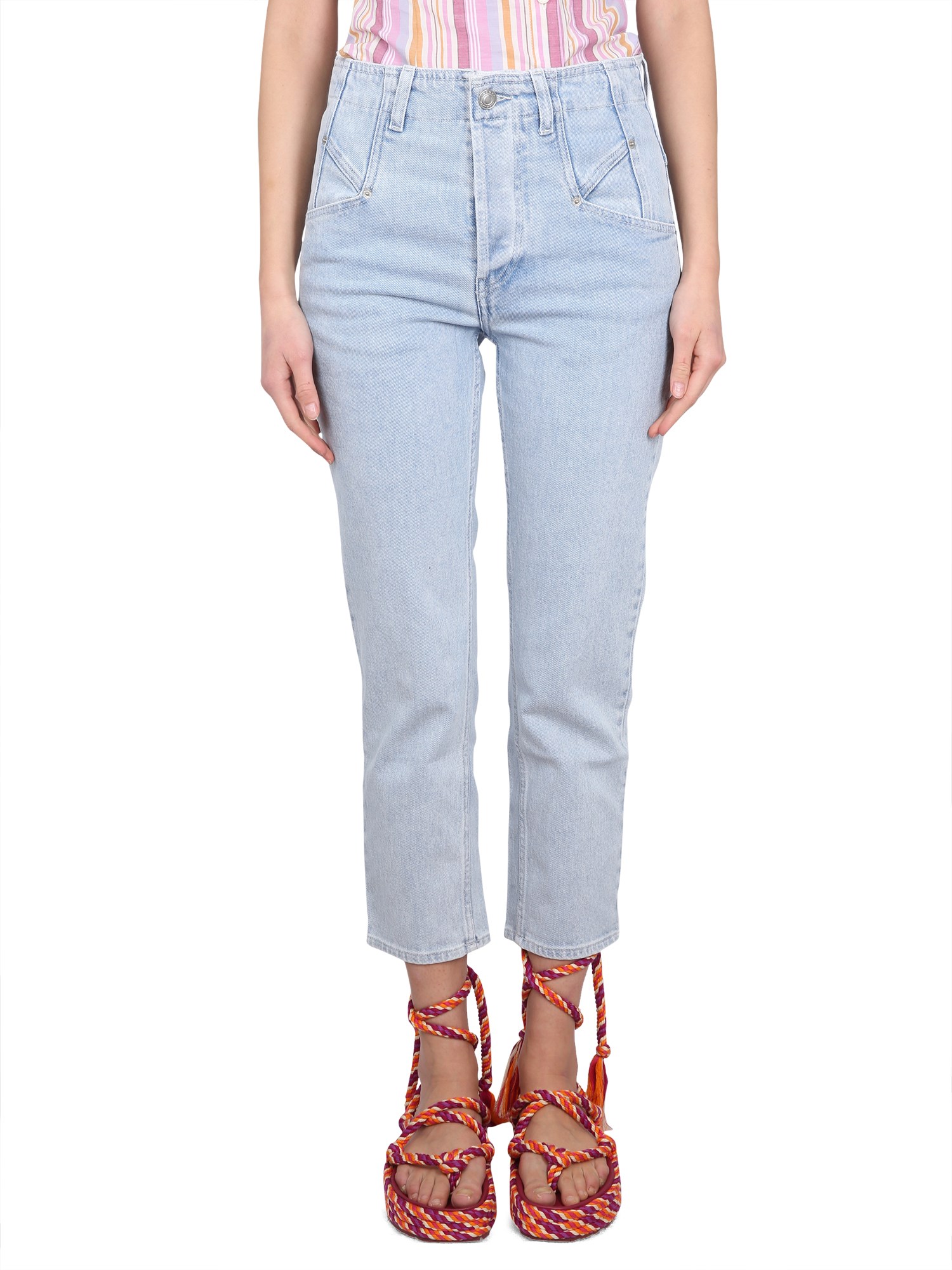 ISABEL MARANT    NILIANE COTTON DENIM JEANS